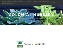 Tablet Screenshot of colonialnurserynj.com